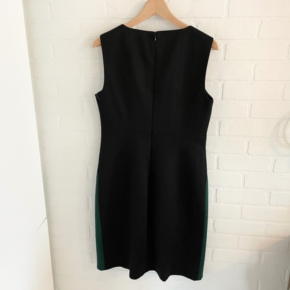 Tahari Mini Shift dress Bodycon Sleeveless Minimalist Evergreen Black 14 - Picture 7 of 7